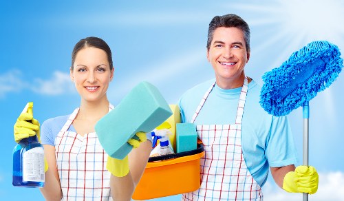 Professional mattress cleaning process in a bedroom